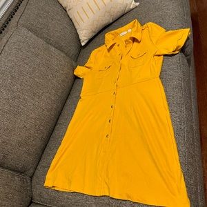 Mustard yellow dress